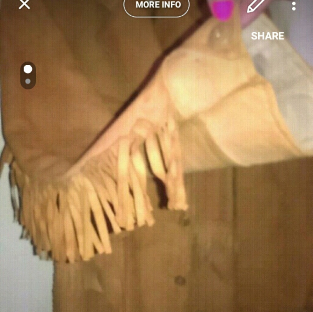 Vintage retro fringe leather